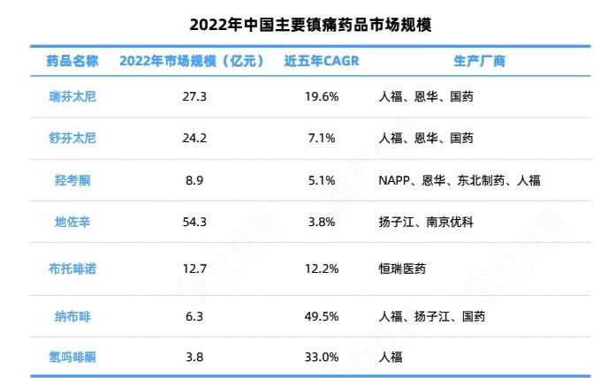镇痛药行业市场机遇分析2024